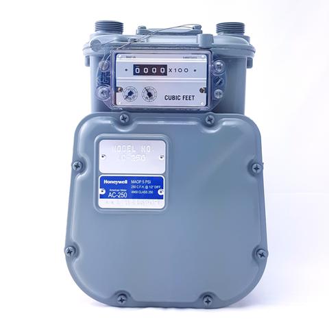 AC-250 diaphragm gas meter title=